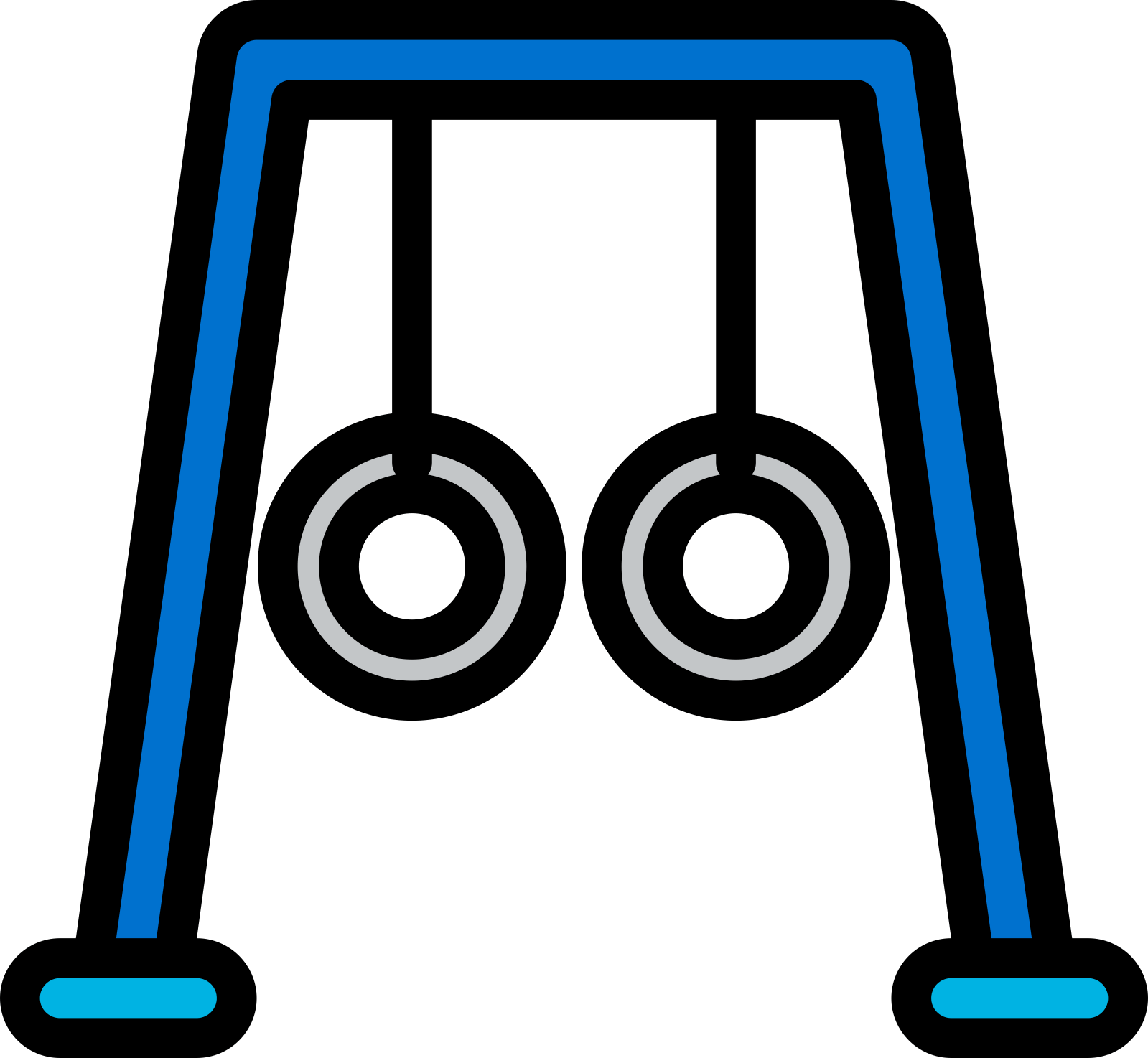 Gymnastic Rings Icon Svg Vector Free Vectors